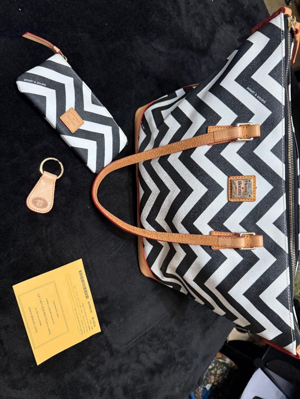 Dooney & Bourke chevron set